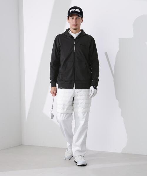 PING(ピン)の「【PING APPAREL】ダンボールニットフルジップスウェットフーディ <PERFORMANCE> (MENS)(スウェット・メンズ・ホワイト/グレー/ブラウン・L/LL1/M/LL/S)」の14枚目の写真