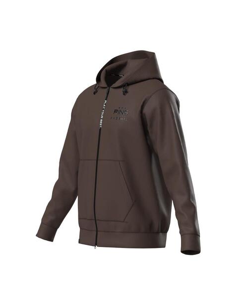 PING(ピン)の「【PING APPAREL】ダンボールニットフルジップスウェットフーディ <PERFORMANCE> (MENS)(スウェット・メンズ・ホワイト/グレー/ブラウン・L/LL1/M/LL/S)」の6枚目の写真