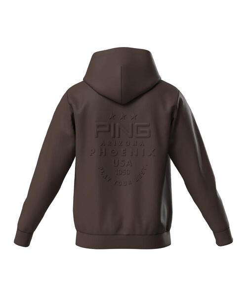 PING(ピン)の「【PING APPAREL】ダンボールニットフルジップスウェットフーディ <PERFORMANCE> (MENS)(スウェット・メンズ・ホワイト/グレー/ブラウン・L/LL1/M/LL/S)」の8枚目の写真