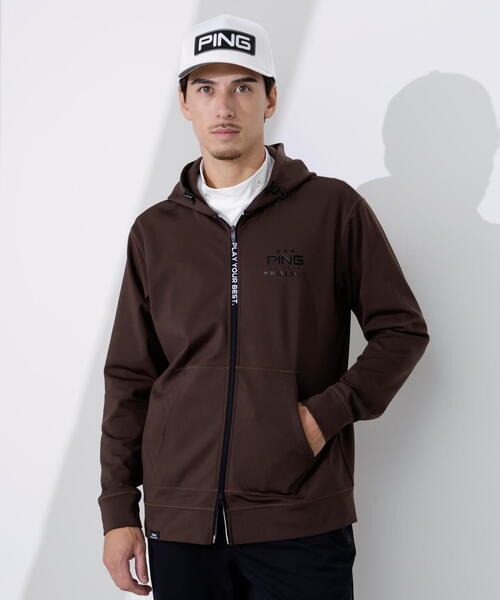 セール】【PING APPAREL】ダンボールニットフルジップスウェット