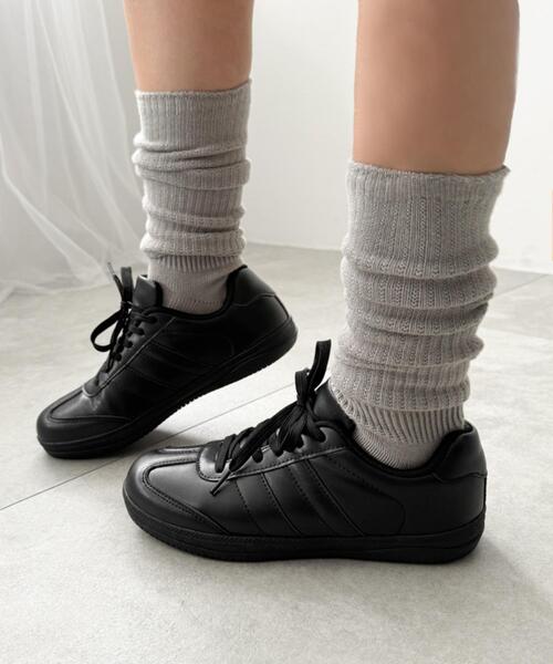 WEGO（ウィゴー）の「WEGO/【25年秋冬新作】2ラインローカットスニーカー（スニーカー・レディース・ブラック/シルバー・LARGE/MEDIUM/SMALL）」の15枚目の写真