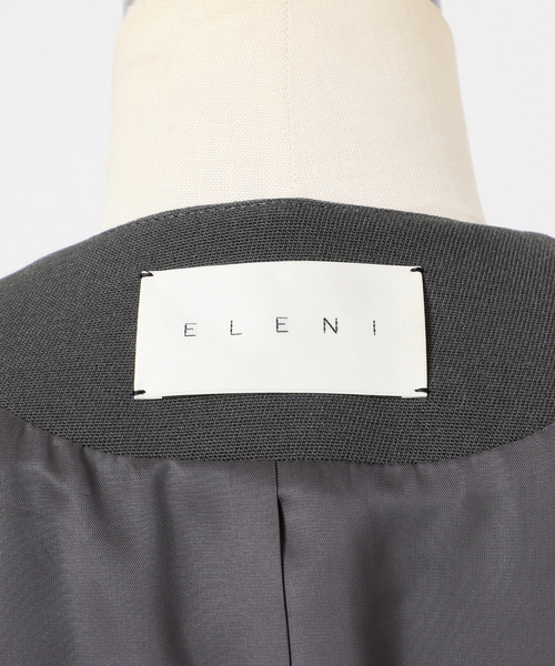 Noble(ノーブル)の「ELENI/エルニ プランプウールジャケット(ノーカラージャケット・レディース・チャコールグレー・38/36)」の9枚目の写真