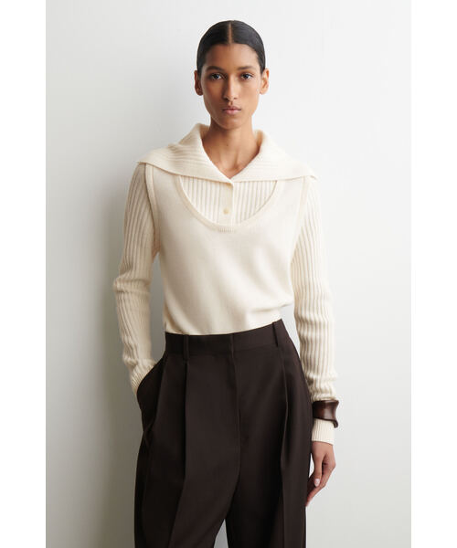 レイヤードメリノウールセーター（ニット/セーター）｜COS（コス）の