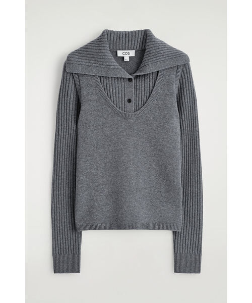 セール】レイヤードメリノウールセーター（ニット/セーター）｜COS