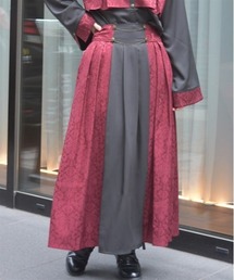 axes femme | チェーン付ジャカード切替スカート(スカート)