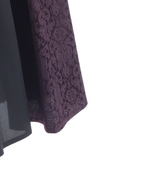 axes femme（アクシーズファム）の「チェーン付ジャカード切替スカート（スカート・レディース・パープル/ワイン/ダークグリーン・FREE）」の22枚目の写真