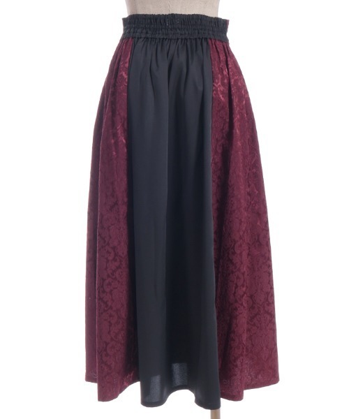 axes femme（アクシーズファム）の「チェーン付ジャカード切替スカート（スカート・レディース・パープル/ワイン/ダークグリーン・FREE）」の15枚目の写真