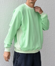 HINSON（ヒンソン）の「【SHIPS any別注】HINSON: 裏起毛 フリース ワンポイント ラグラン スウェット◇（スウェット）」