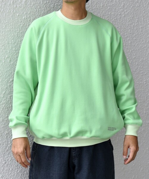 HINSON（ヒンソン）の「【SHIPS any別注】HINSON: 裏起毛 フリース ワンポイント ラグラン スウェット◇（スウェット・メンズ・ブラック/グレー/ライトグリーン・SMALL/MEDIUM/LARGE）」の18枚目の写真