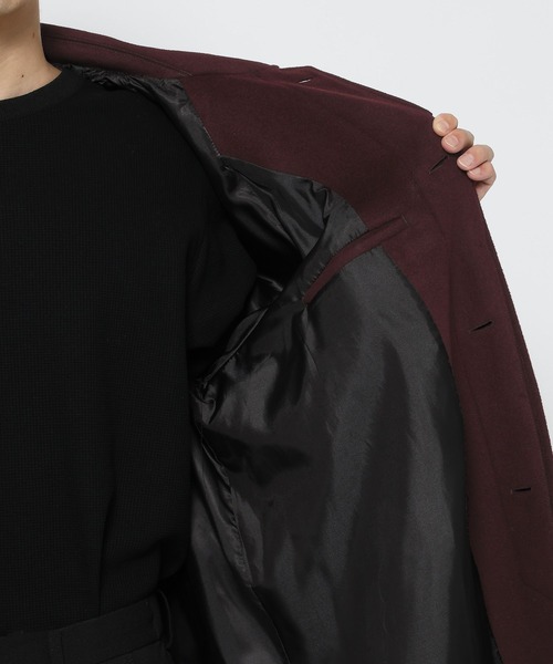 セール】ウール2WAYステンカラーコート(HARE)（ステンカラーコート