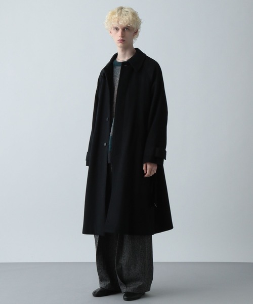 セール】ウール2WAYステンカラーコート(HARE)（ステンカラーコート