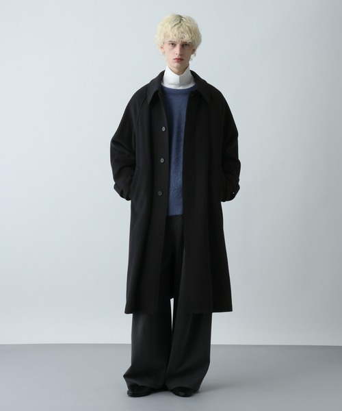 セール】ウール2WAYステンカラーコート(HARE)（ステンカラーコート