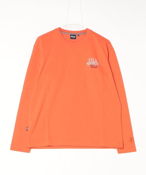 FILA（フィラ）の「Treat graphic Long sleeve T（Tシャツ/カットソー・レディース・オートミール/ネイビー/オレンジ・S/M/L/XL）」の11枚目の写真