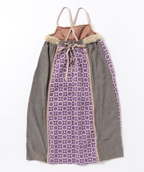 チャイハネ(チャイハネ)の「【チャイハネ】ミナティパッチワークキャミワンピース(ワンピース・レディース・ブラウン/グレー/パープル・FREE)」の4枚目の写真