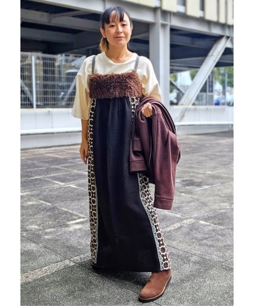 チャイハネ(チャイハネ)の「【チャイハネ】ミナティパッチワークキャミワンピース(ワンピース・レディース・ブラウン/グレー/パープル・FREE)」の13枚目の写真