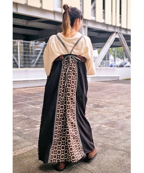 チャイハネ(チャイハネ)の「【チャイハネ】ミナティパッチワークキャミワンピース(ワンピース・レディース・ブラウン/グレー/パープル・FREE)」の14枚目の写真