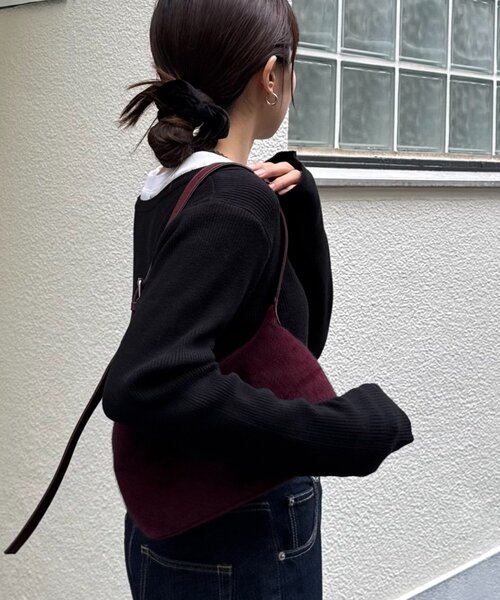 CIAOPANIC TYPY（チャオパニックティピー）の「2WAYアンチピリングニットカーデ（カーディガン/ボレロ・レディース・ピンク/レッド/オフホワイト/グレー/ブラック/サックスブルー・ONE SIZE）」の19枚目の写真