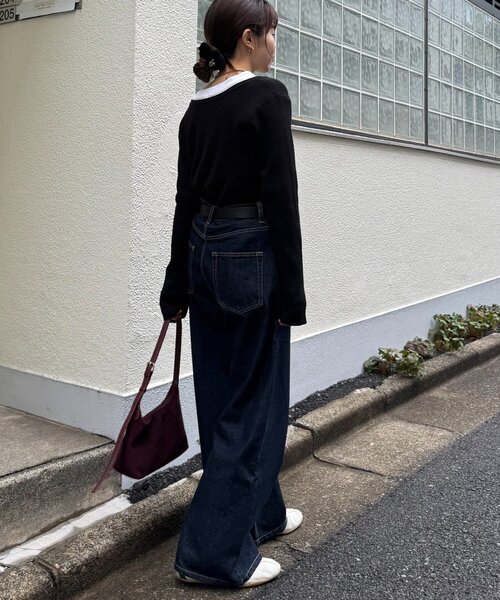 CIAOPANIC TYPY（チャオパニックティピー）の「2WAYアンチピリングニットカーデ（カーディガン/ボレロ・レディース・ピンク/レッド/オフホワイト/グレー/ブラック/サックスブルー・ONE SIZE）」の21枚目の写真