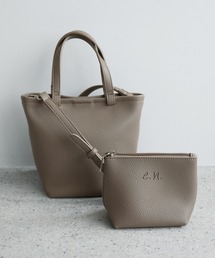 evernavy（エバーネイビー）の「2wayミニトートバッグ（ポーチ付き）（ショルダーバッグ）」