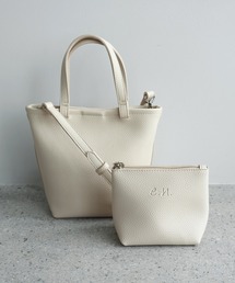 evernavy（エバーネイビー）の「2wayミニトートバッグ（ポーチ付き）（ショルダーバッグ）」