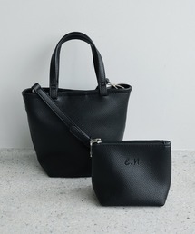 evernavy（エバーネイビー）の「2wayミニトートバッグ（ポーチ付き）（ショルダーバッグ）」