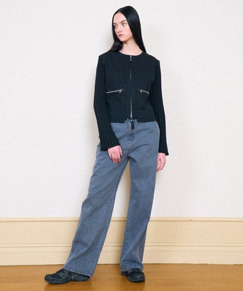 PARTIMENTO WOMEN(パルティメントウィメン)の「ローレイズワークジーンズ_ブルーグレー(デニムパンツ・レディース・その他・SMALL/MEDIUM)」の8枚目の写真