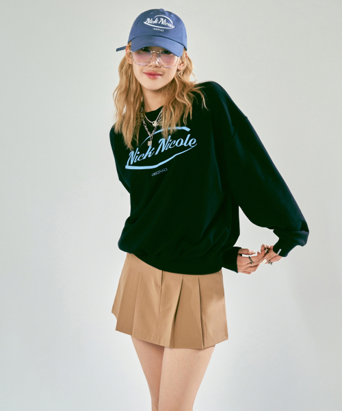 NICK&NICOLE（ニックアンドニコール）の「NICOLE ORIGINALS SWEATSHIRT_NAVY SKY BLUE（スウェット・レディース・その他・FREE）」の6枚目の写真