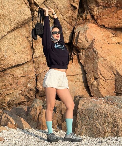 NICK&NICOLE（ニックアンドニコール）の「NICOLE ORIGINALS SWEATSHIRT_NAVY SKY BLUE（スウェット・レディース・その他・FREE）」の9枚目の写真
