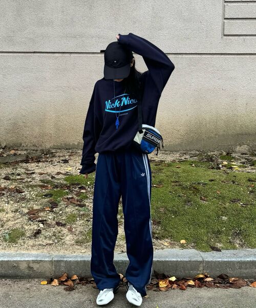 NICK&NICOLE（ニックアンドニコール）の「NICOLE ORIGINALS SWEATSHIRT_NAVY SKY BLUE（スウェット・レディース・その他・FREE）」の10枚目の写真