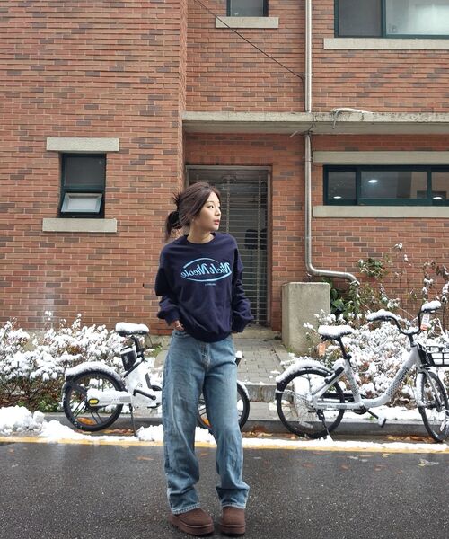 NICK&NICOLE（ニックアンドニコール）の「NICOLE ORIGINALS SWEATSHIRT_NAVY SKY BLUE（スウェット・レディース・その他・FREE）」の13枚目の写真