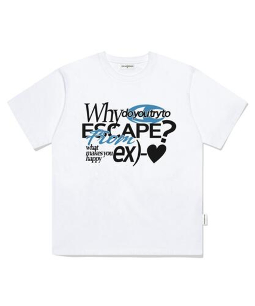 ESCAPEFROM(エスケープフロム)の「エックス ブルーハートプリントオーバーサイズ半袖Tシャツ ホワイト(Tシャツ/カットソー・レディース・その他・SMALL/MEDIUM/LARGE)」の2枚目の写真