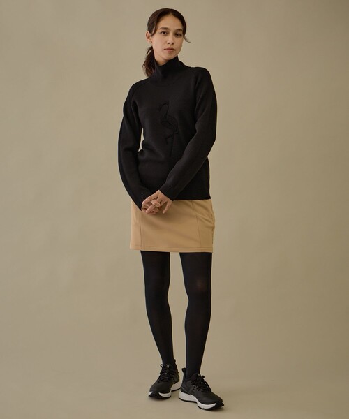 NOIR】フラミンゴモチーフクルーネックセーター（ニット/セーター