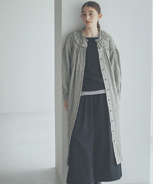 セール】《natural by clip》リネンツイルフリルワンピース[プチサイズ