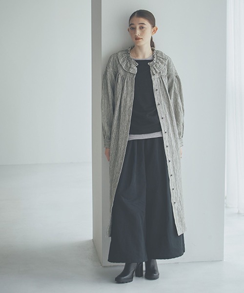 セール】《natural by clip》リネンツイルフリルワンピース[プチサイズ