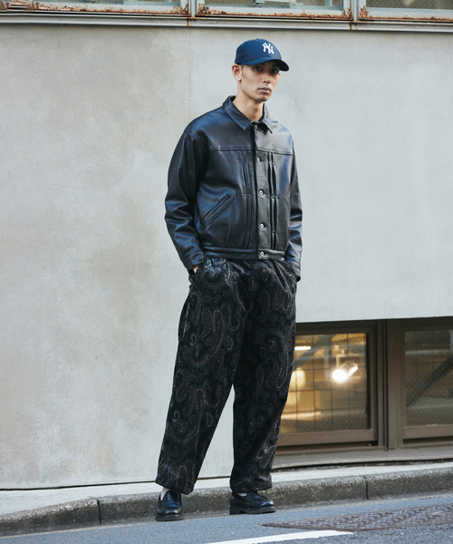 JOURNAL STANDARD（ジャーナルスタンダード）の「コーデュロイ プリント オーバー パンツ（その他パンツ・メンズ・ブラック/ブラウン系その他/ブラウン・SMALL/MEDIUM/LARGE）」の4枚目の写真