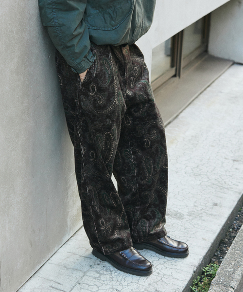 JOURNAL STANDARD（ジャーナルスタンダード）の「コーデュロイ プリント オーバー パンツ（その他パンツ・メンズ・ブラック/ブラウン系その他/ブラウン・SMALL/MEDIUM/LARGE）」の10枚目の写真