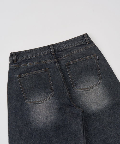 TOFFEE（トフィー）の「シングルダートデニムパンツ (ブルーブラック)（デニムパンツ・メンズ・その他・SMALL/MEDIUM/LARGE/X-LARGE）」の4枚目の写真