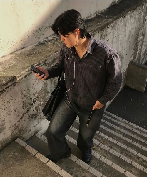 TOFFEE（トフィー）の「シングルダートデニムパンツ (ブルーブラック)（デニムパンツ・メンズ・その他・SMALL/MEDIUM/LARGE/X-LARGE）」の10枚目の写真