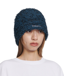 NOMANUAL（NOMANUAL）の「NEST HAIRY BEANIE - MIXED BLUE（ニットキャップ/ビーニー）」