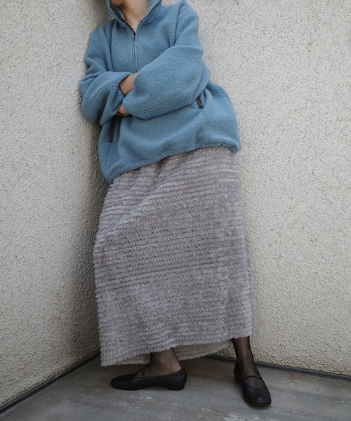 CLANE(クラネ)の「FRILL GATHER DOME SKIRT(スカート・レディース・ブラック/グレー・1/0/2)」の11枚目の写真
