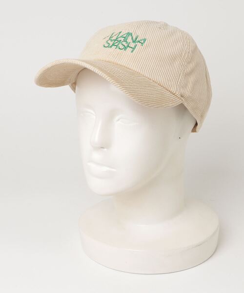 MANASTASH（マナスタッシュ）の「MANASTASH/マナスタッシュ　EMB LOGO CORDUROY LOW CAP（キャップ・メンズ・ネイビー/グレー/ブラック/その他3・F）」の4枚目の写真