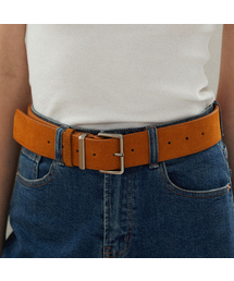 TATIANA（タチアナ）の「BT8048 ソリッドスクエアバックルスエードワイドベルト43mm（ベルト）」