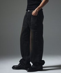 TRAVEL（トラベル）の「Cut Wash Denim Pants Black（デニムパンツ）」