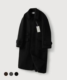 Overfit wool balmacaan coat_3 colors
