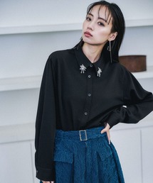 HARE | ビジューパーツシャツ(HARE)(シャツ/ブラウス)