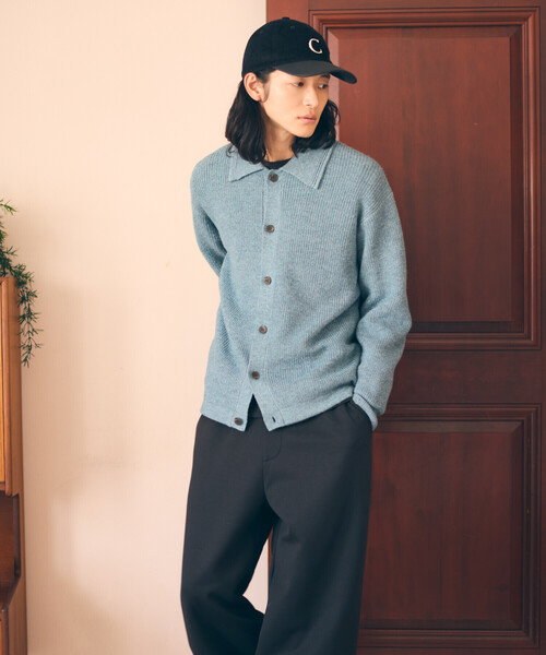 COMME CA ISM（コムサイズム）の「エアリーメランジニット シャツカーディガン（カーディガン/ボレロ・メンズ・オートミール/ネイビー/ミント/ダークブラウン・MEDIUM/LARGE）」の16枚目の写真