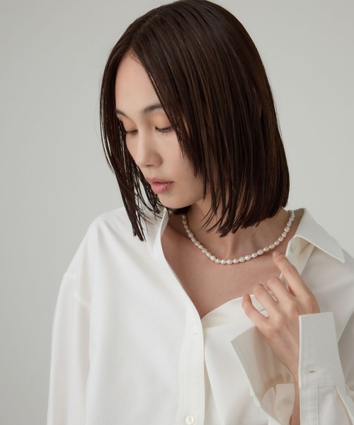 BABYLONE（バビロン）の「パールショートネックレス（ネックレス・レディース・ホワイト・フリー）」の3枚目の写真