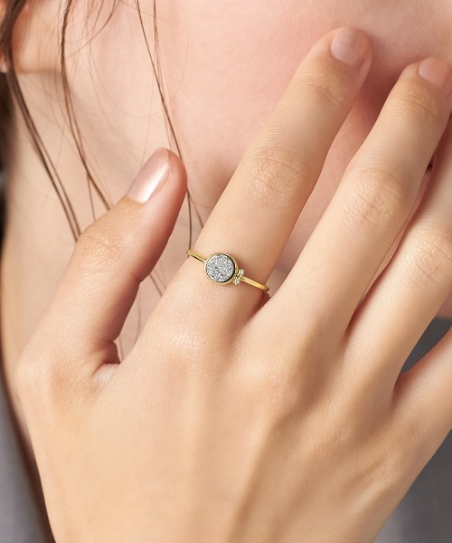 4℃（ヨンドシー）の「【The Tidal】K10イエローゴールド リング（リング・レディース・イエローゴールド・#12/#14/#10）」の6枚目の写真