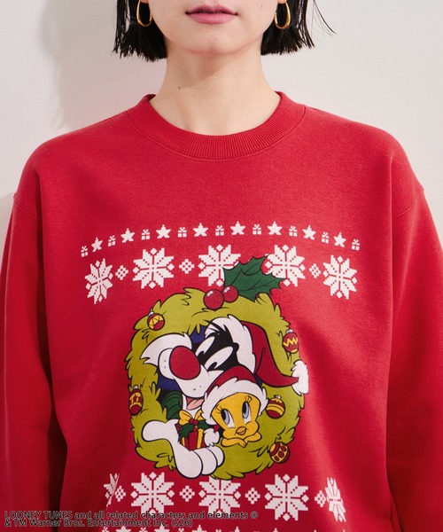 GOOD ROCK SPEED(グッドロックスピード)の「【GOOD ROCK SPEED/グッドロックスピード】Looney Tunes Sweatshirt ルーニー・テューンズ(スウェット・レディース・レッド系・FREE)」の8枚目の写真