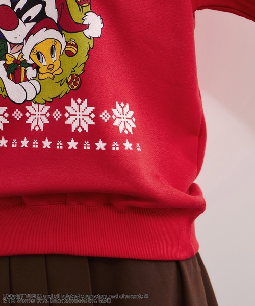 GOOD ROCK SPEED(グッドロックスピード)の「【GOOD ROCK SPEED/グッドロックスピード】Looney Tunes Sweatshirt ルーニー・テューンズ(スウェット・レディース・レッド系・FREE)」の11枚目の写真